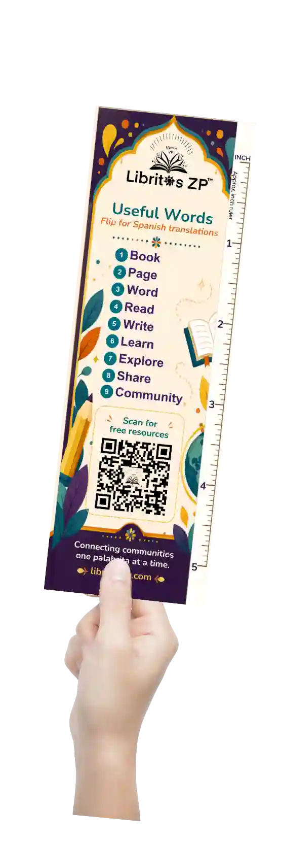 Preview of the Libritos ZP English bookmark
